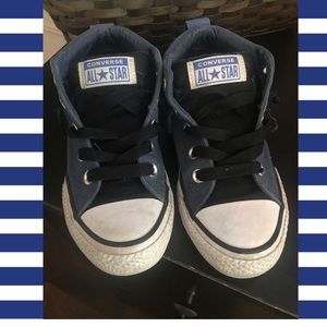 Boys Converse Blue High Tops - Size 1